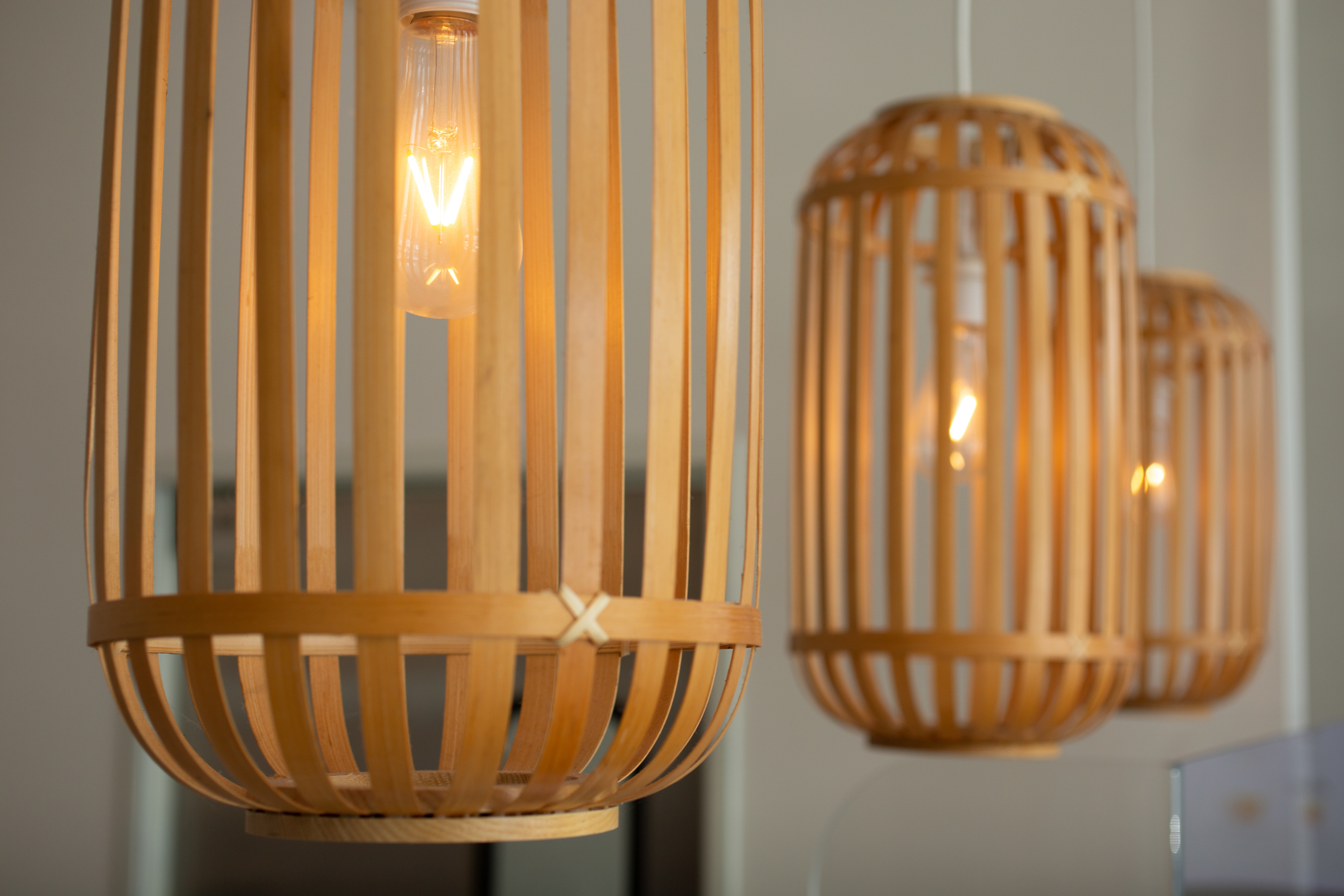 bamboo light fixture